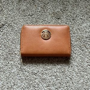 Light cognac tan wallet or coin purse